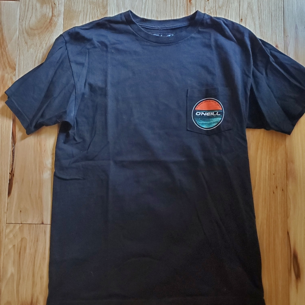 O'Neill Black T-Shirt with logo pocket